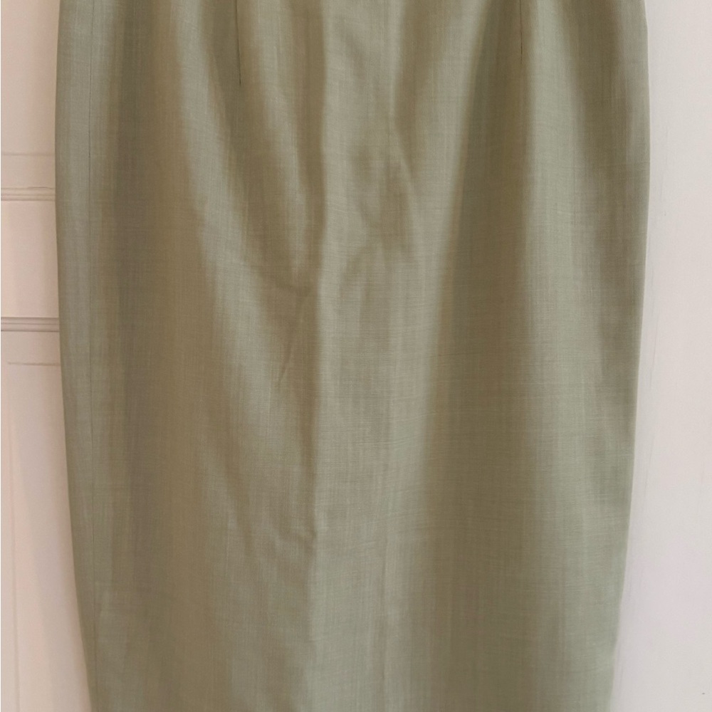Mondi Olive Button-Front Pencil Skirt - Picture 2 of 4